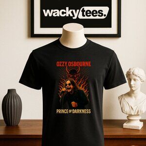 Ozzy Osbourne The Prince of Darkness Rockstar Rock Graphic Tee Shirt